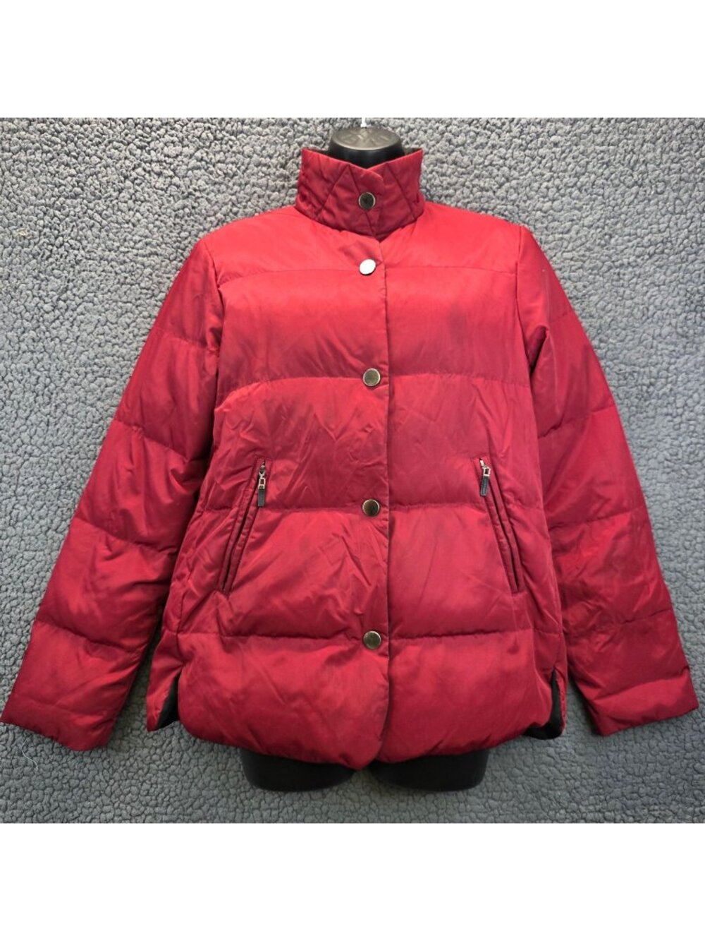 Talbots Reversible Puffer Jacket Women's S Black Red Outdoor Gorpcore Quilted